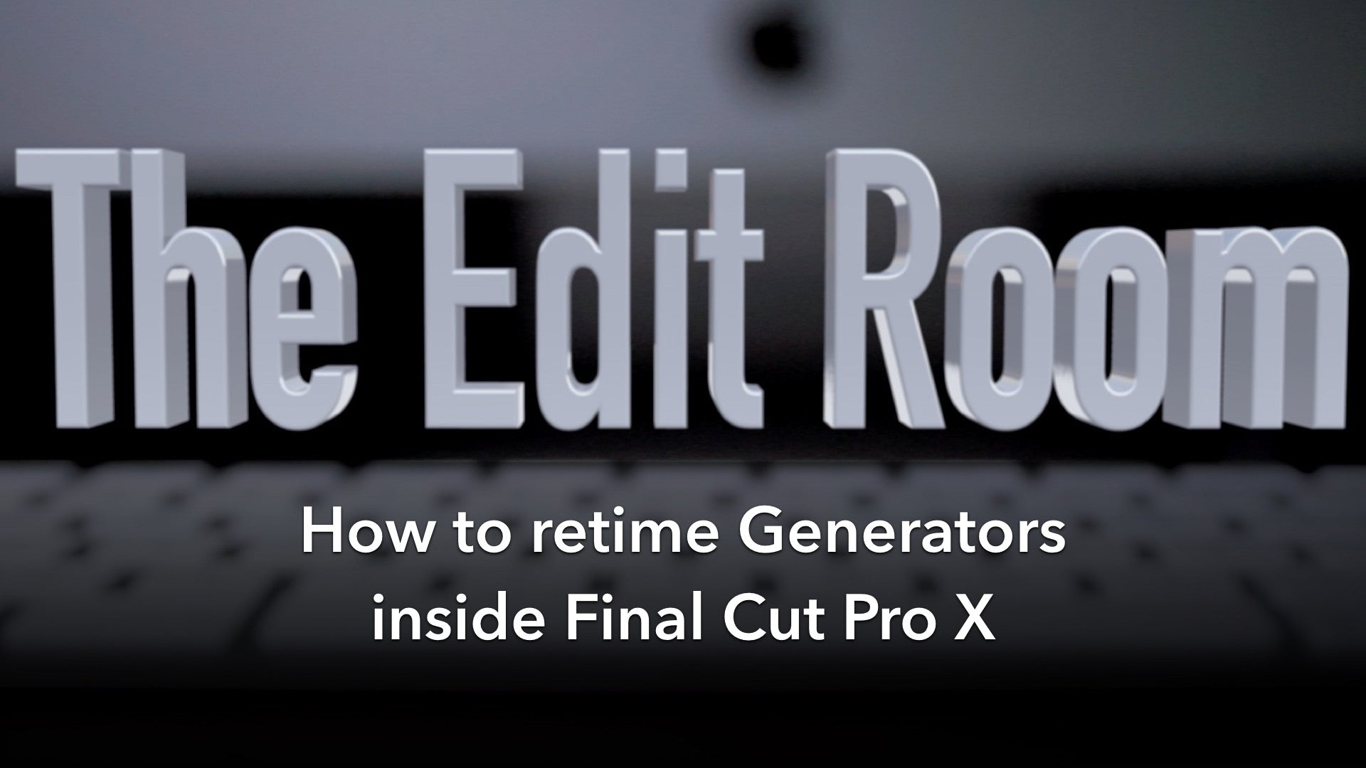 How to Retime Motion Generators inside Final Cut Pro X