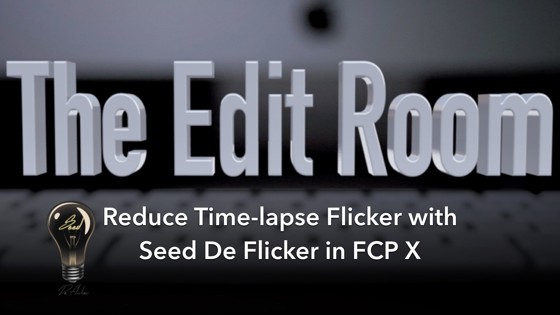 How to reduce Flicker in Time-Lapse video